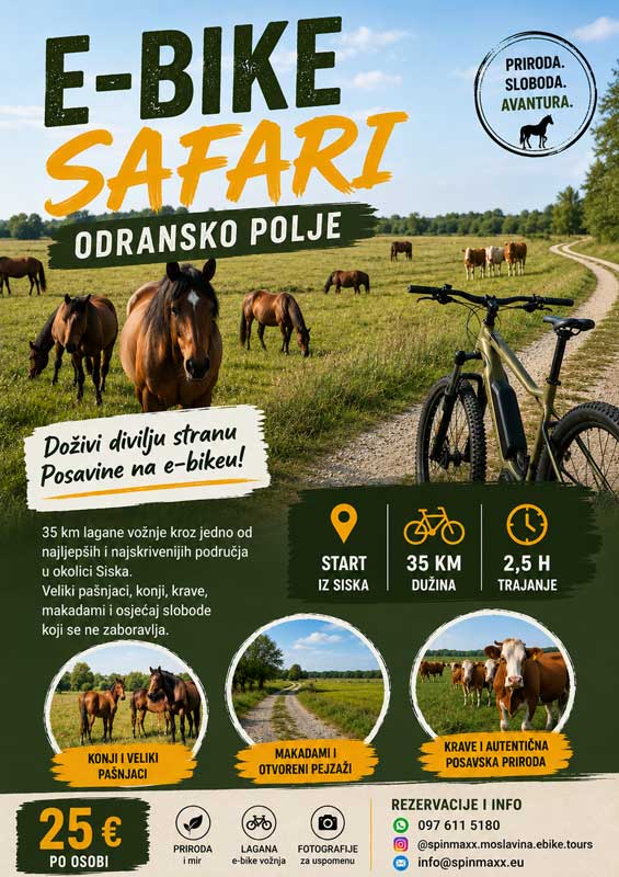 E bike tura Odransko polje
